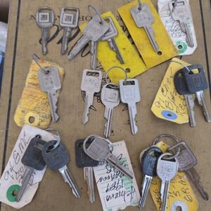 Vintage GM General Motors Key Lot Cadillac GMC Chevrolet 1970s 1980s Dealership